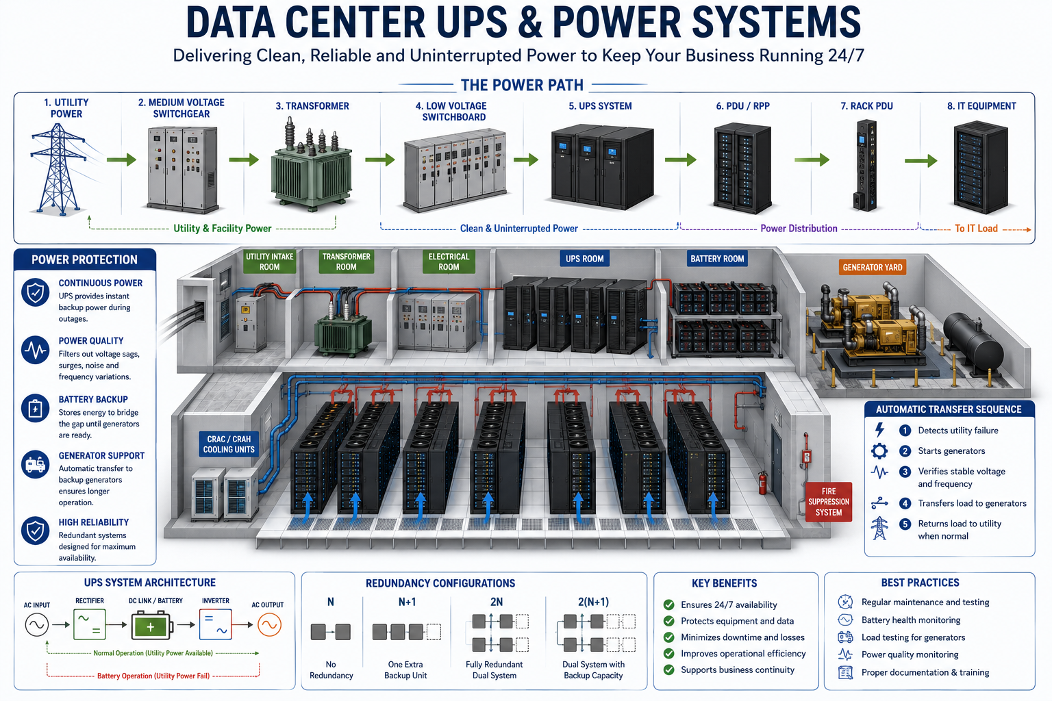 Data Center UPS and Power Systems: The Backbone of Continuous Digital Operations