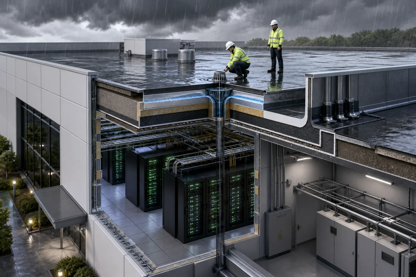 Building Envelope Water Ingress and Roof Integrity: A Data Center Engineering Guide
