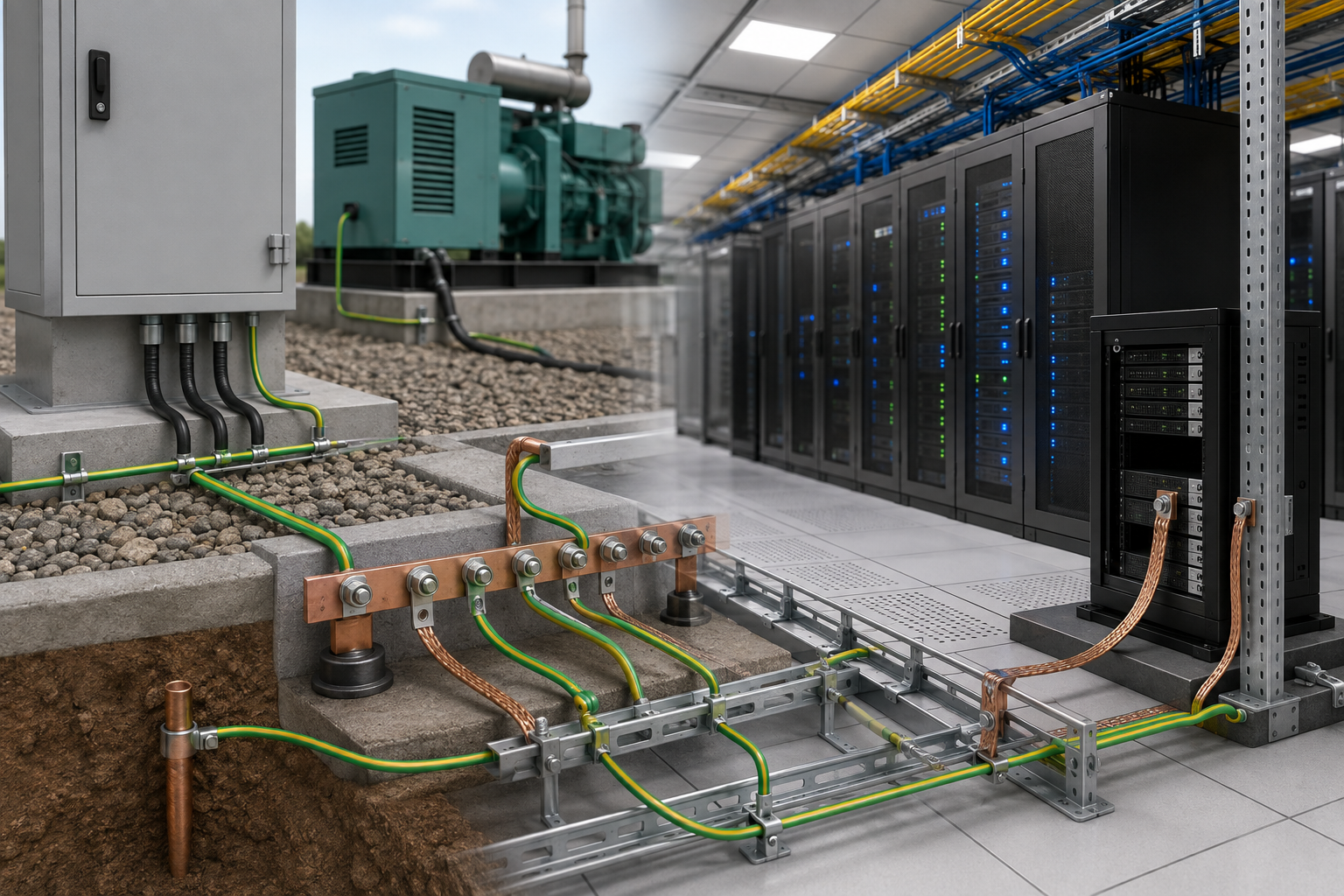 Grounding vs. Earthing in Data Centers
