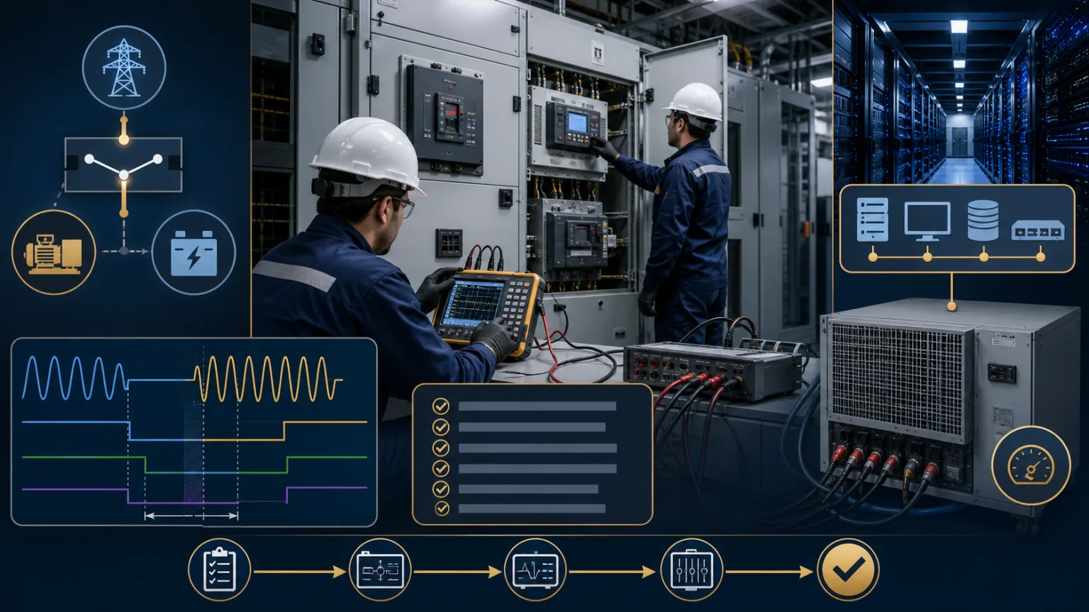 Commissioning and testing ATS, STS and critical switching systems