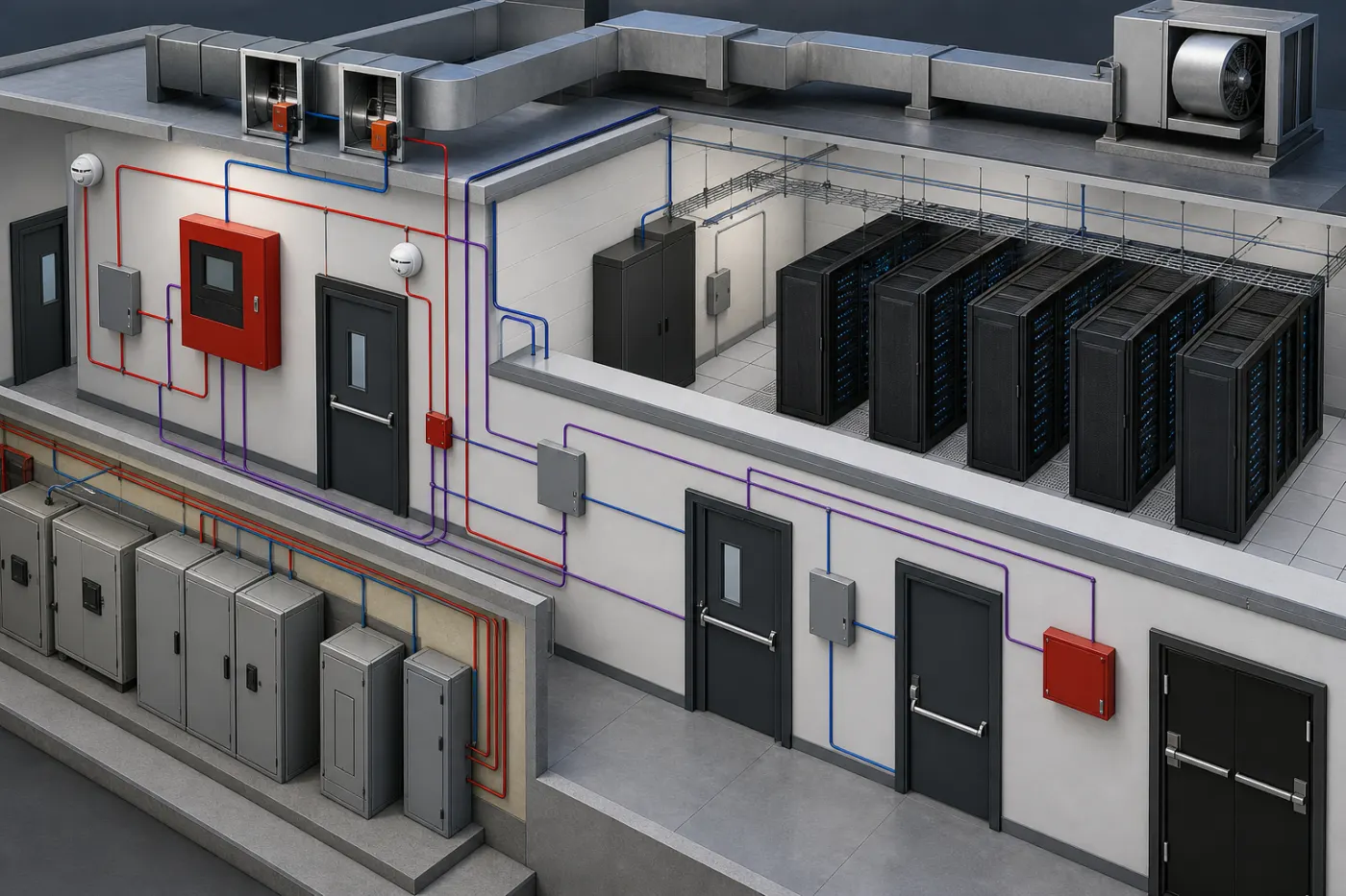 Data Center Fire and Life-Safety Interfaces: HVAC, Access Control, Power and Emergency Logic