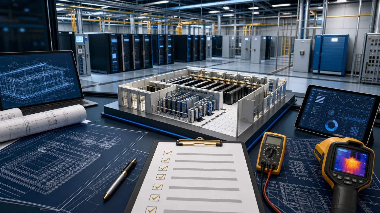 Data center quality assurance from design review to operational acceptance